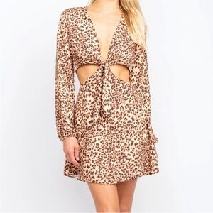 NWT RESA Jojo Mini Dress in Paris Leopard Print - M (sold out online!)